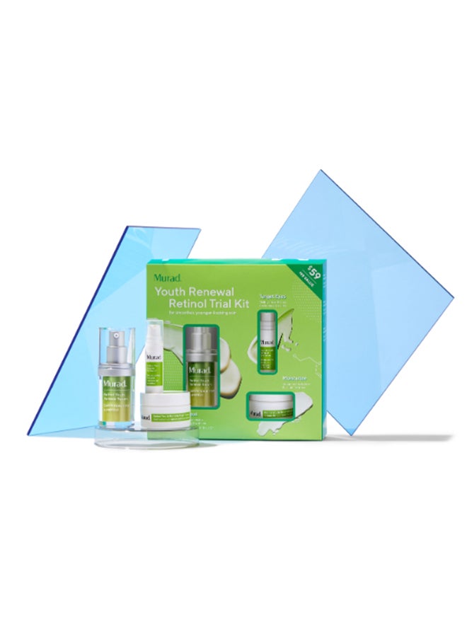 Murad Youth Renewal Retinol Trial Kit | 3-Step Anti-Aging Skincare Set with Retinol Serum, Firming Cream & Renewal Treatment | Reduces Fine Lines & Improves Skin Elasticity - Image 4